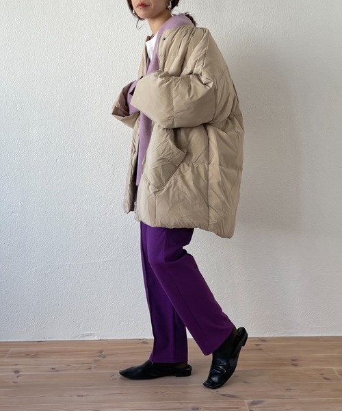 wee9s(ウィークス)の「flare sleeve mohair touch over size knit cardigan / フレアスリーブモヘアタッチオーバーサイズカーディガン(カーディガン/ボレロ・レディース・アイボリー/ベージュ/ピンク/チャコール・FREE)」の21枚目の写真