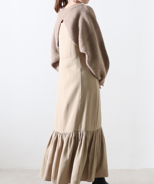 Cheek(チーク)の「前後2WAY短丈プルオーバー(ニット/セーター・レディース・チャコールグレー/モカ/オートミール・MEDIUM)」の6枚目の写真