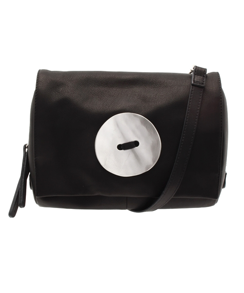 PAPILLONNER(パピヨネ)の「【Kawa-Kawa(カワカワ)】Buttonショルダーミニ(ショルダーバッグ・レディース・ブラック・FREE)」の1枚目の写真