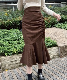 ギャザーマーメイドスカート