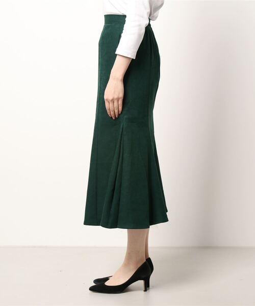 RETRO GIRL（レトロガール）の「裾切替マーメイドスカート（スカート・レディース・ライトベージュ/グリーン/ブラック/ダークブラウン・FREE）」の6枚目の写真