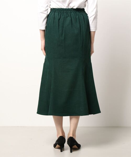 RETRO GIRL（レトロガール）の「裾切替マーメイドスカート（スカート・レディース・ライトベージュ/グリーン/ブラック/ダークブラウン・FREE）」の5枚目の写真