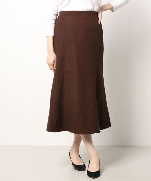 RETRO GIRL（レトロガール）の「裾切替マーメイドスカート（スカート・レディース・ライトベージュ/グリーン/ブラック/ダークブラウン・FREE）」の20枚目の写真