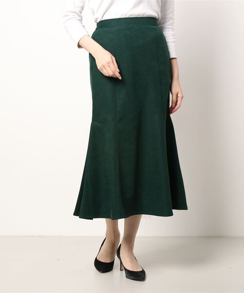 RETRO GIRL（レトロガール）の「裾切替マーメイドスカート（スカート・レディース・ライトベージュ/グリーン/ブラック/ダークブラウン・FREE）」の21枚目の写真