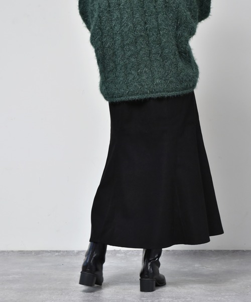 RETRO GIRL（レトロガール）の「裾切替マーメイドスカート（スカート・レディース・ライトベージュ/グリーン/ブラック/ダークブラウン・FREE）」の14枚目の写真