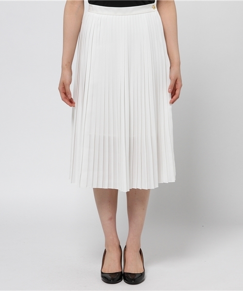 Lee（リー）の「ﾌﾟﾘｰﾂｽｶｰﾄ（スカート・レディース・ホワイト/ベージュ/シルバー・36/38）」の4枚目の写真