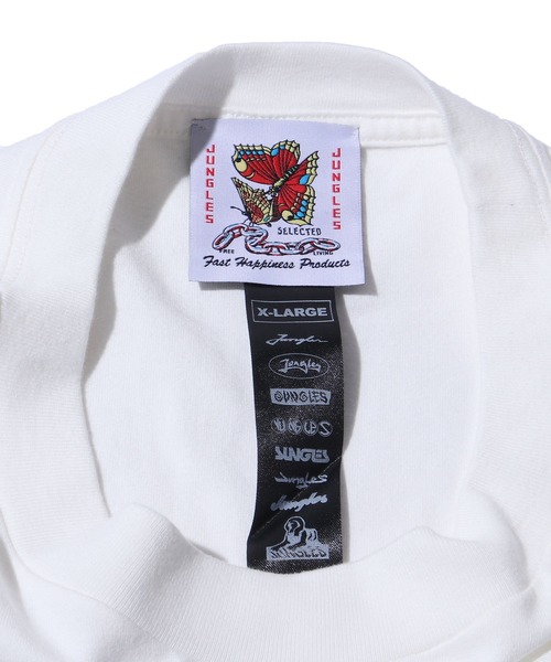 JUNGLES（ジャングルス）の「JUNGLES/ジャングルス MINDFULL LS TEE ロングスリーブＴシャツ プリント 袖ロゴ ストリート グラフィック（Tシャツ/カットソー・メンズ・ホワイト・L/XL）」の5枚目の写真