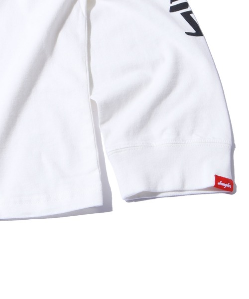 JUNGLES（ジャングルス）の「JUNGLES/ジャングルス MINDFULL LS TEE ロングスリーブＴシャツ プリント 袖ロゴ ストリート グラフィック（Tシャツ/カットソー・メンズ・ホワイト・L/XL）」の8枚目の写真