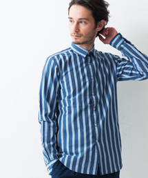 green label relaxing | □INDIGO BOLD/ST M/REG シャツ idg0◆(シャツ/ブラウス)