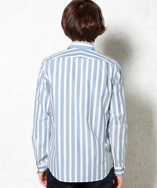 green label relaxing（グリーンレーベルリラクシング）の「□INDIGO BOLD/ST M/REG シャツ idg0◆（シャツ/ブラウス・メンズ・ライトブルー/ネイビー・XL/M/S/L）」の19枚目の写真