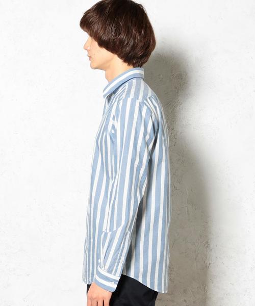 green label relaxing（グリーンレーベルリラクシング）の「□INDIGO BOLD/ST M/REG シャツ idg0◆（シャツ/ブラウス・メンズ・ライトブルー/ネイビー・XL/M/S/L）」の13枚目の写真