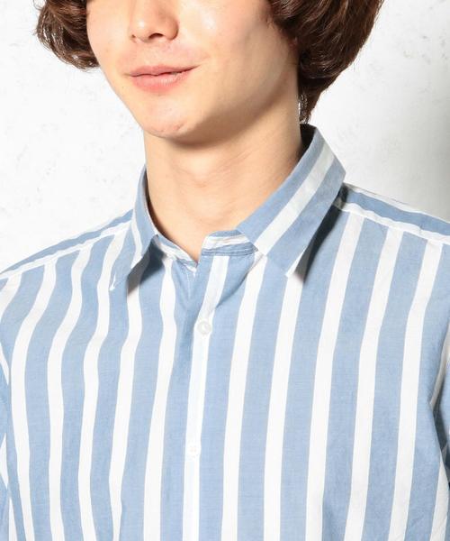 green label relaxing（グリーンレーベルリラクシング）の「□INDIGO BOLD/ST M/REG シャツ idg0◆（シャツ/ブラウス・メンズ・ライトブルー/ネイビー・XL/M/S/L）」の14枚目の写真