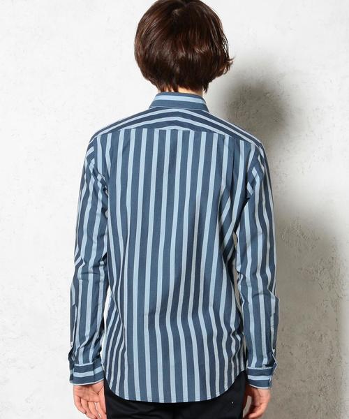 green label relaxing（グリーンレーベルリラクシング）の「□INDIGO BOLD/ST M/REG シャツ idg0◆（シャツ/ブラウス・メンズ・ライトブルー/ネイビー・XL/M/S/L）」の16枚目の写真