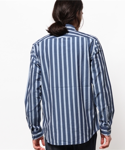 green label relaxing（グリーンレーベルリラクシング）の「□INDIGO BOLD/ST M/REG シャツ idg0◆（シャツ/ブラウス・メンズ・ライトブルー/ネイビー・XL/M/S/L）」の7枚目の写真