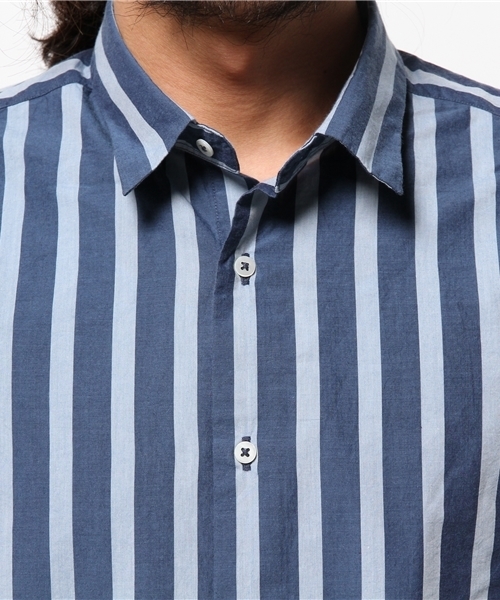 green label relaxing（グリーンレーベルリラクシング）の「□INDIGO BOLD/ST M/REG シャツ idg0◆（シャツ/ブラウス・メンズ・ライトブルー/ネイビー・XL/M/S/L）」の8枚目の写真