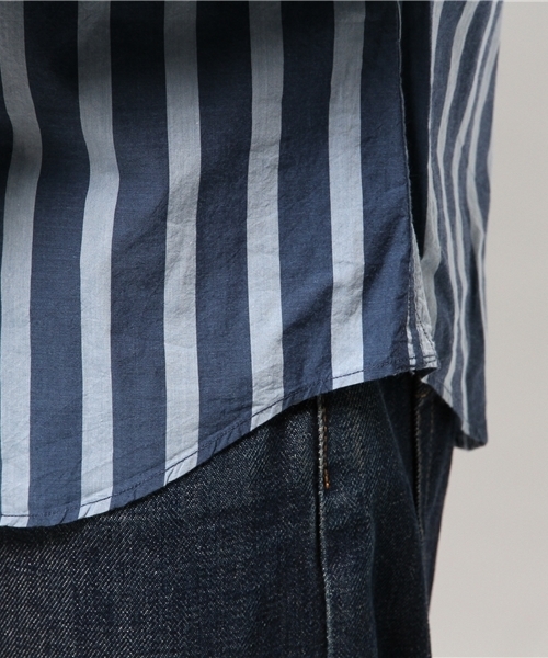 green label relaxing（グリーンレーベルリラクシング）の「□INDIGO BOLD/ST M/REG シャツ idg0◆（シャツ/ブラウス・メンズ・ライトブルー/ネイビー・XL/M/S/L）」の10枚目の写真