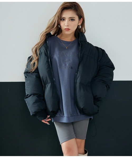 ANAP（アナップ）の「【オンライン限定アイテム】ボリュームフェイクダウン（ダウンジャケット/コート・レディース・ブラック/ブラウン/グリーン・FREE）」の2枚目の写真