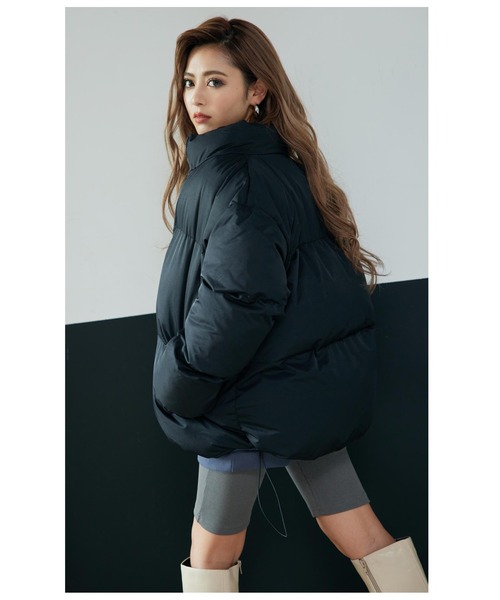 ANAP（アナップ）の「【オンライン限定アイテム】ボリュームフェイクダウン（ダウンジャケット/コート・レディース・ブラック/ブラウン/グリーン・FREE）」の4枚目の写真