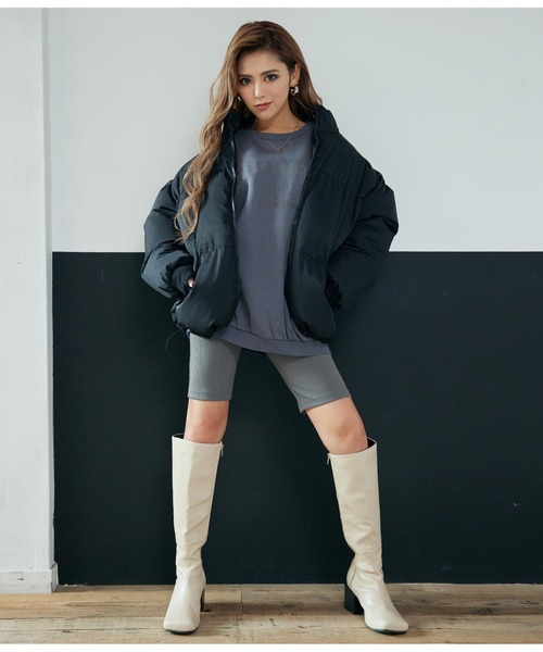 ANAP（アナップ）の「【オンライン限定アイテム】ボリュームフェイクダウン（ダウンジャケット/コート・レディース・ブラック/ブラウン/グリーン・FREE）」の5枚目の写真