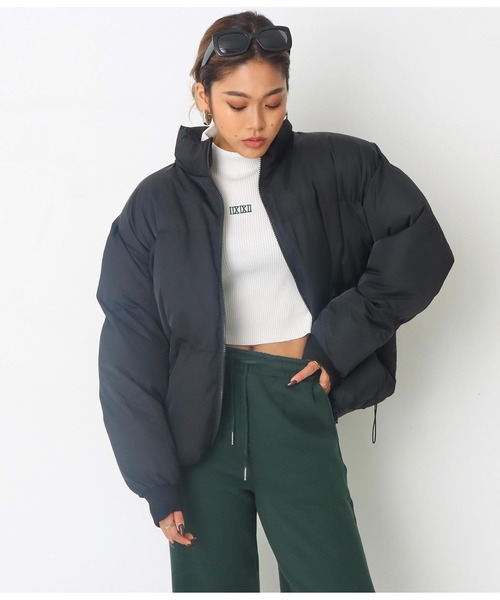 ANAP（アナップ）の「【オンライン限定アイテム】ボリュームフェイクダウン（ダウンジャケット/コート・レディース・ブラック/ブラウン/グリーン・FREE）」の10枚目の写真