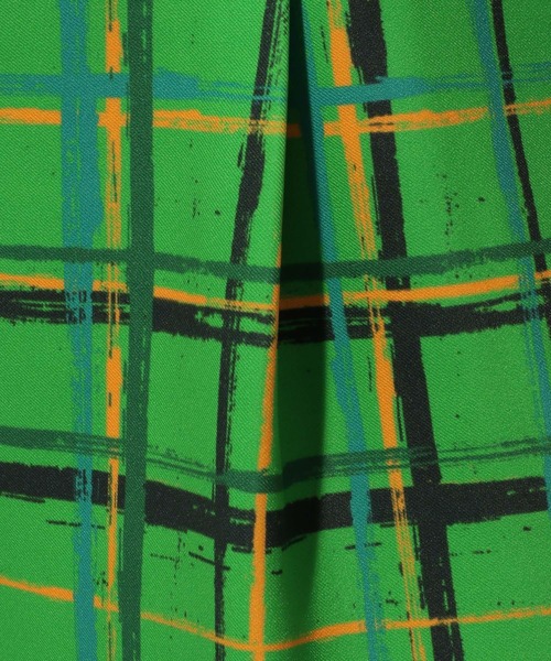 HARE（ハレ）の「POPチェックワイドパンツ(HARE)（スラックス・レディース・ホワイト/グリーン・FREE）」の13枚目の写真