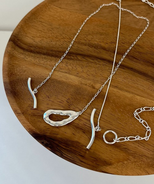 CAPRICIEUX LE'MAGE（カプリシューレマージュ）の「【LAPUIS/ラピュイ】ニュアンスパーツSETネックレス（ネックレス・レディース・シルバー/ゴールド・FREE）」の4枚目の写真