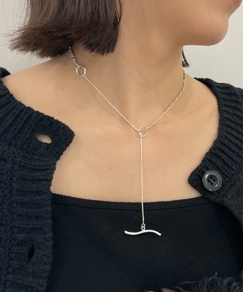 CAPRICIEUX LE'MAGE（カプリシューレマージュ）の「【LAPUIS/ラピュイ】ニュアンスパーツSETネックレス（ネックレス・レディース・シルバー/ゴールド・FREE）」の10枚目の写真