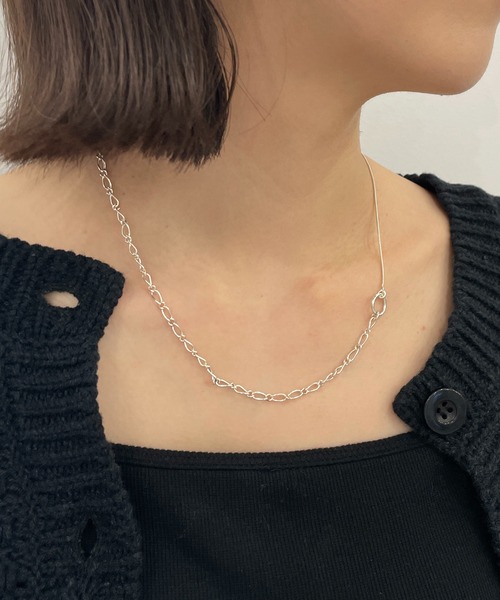 CAPRICIEUX LE'MAGE（カプリシューレマージュ）の「【LAPUIS/ラピュイ】ニュアンスパーツSETネックレス（ネックレス・レディース・シルバー/ゴールド・FREE）」の9枚目の写真