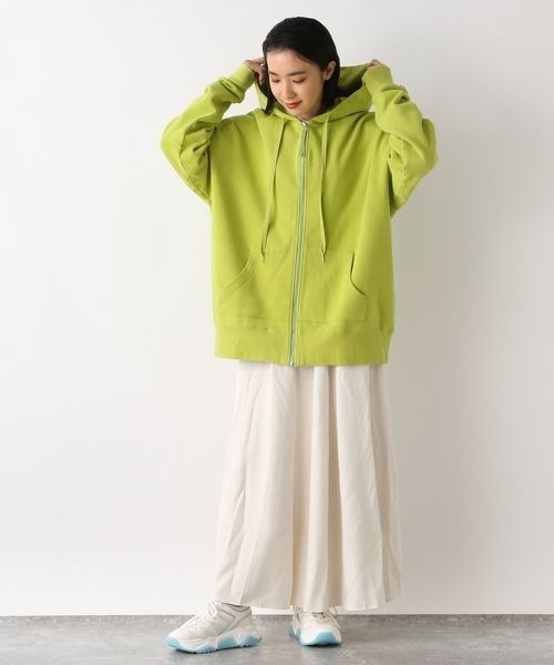 JEANASIS（ジーナシス）の「サーキュラーマキシスカート/269134（スカート・レディース・ホワイト/ブラック・FREE）」の4枚目の写真