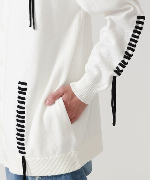 LOVELESS（ラブレス）の「【UNISEX】ポイントスレッド カーディガン（カーディガン/ボレロ・メンズ・オフホワイト/グレー系その他2/グリーン系その他2/ペールイエロー・M/L）」の17枚目の写真