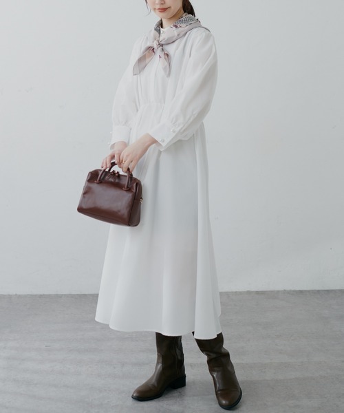 natural couture(ナチュラルクチュール)の「パール釦シャツワンピース(ワンピース・レディース・オフホワイト/ブルー/その他1/その他2/その他3・FREE)」の20枚目の写真