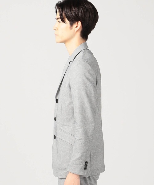 HIDEAWAYS NICOLE（ハイダウェイニコル）の「メッシュファブリック　デザインジャケット（テーラードジャケット・メンズ・ネイビー/トップグレー/ネイビー系1/グレー・MEDIUM/LARGE/X-LARGE）」の7枚目の写真