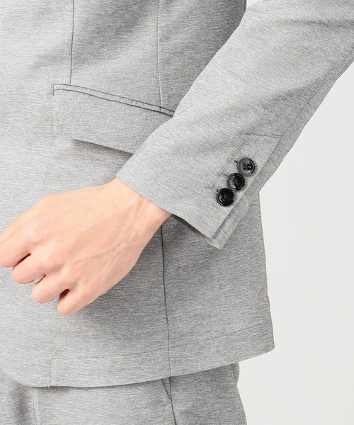 HIDEAWAYS NICOLE（ハイダウェイニコル）の「メッシュファブリック　デザインジャケット（テーラードジャケット・メンズ・ネイビー/トップグレー/ネイビー系1/グレー・MEDIUM/LARGE/X-LARGE）」の10枚目の写真