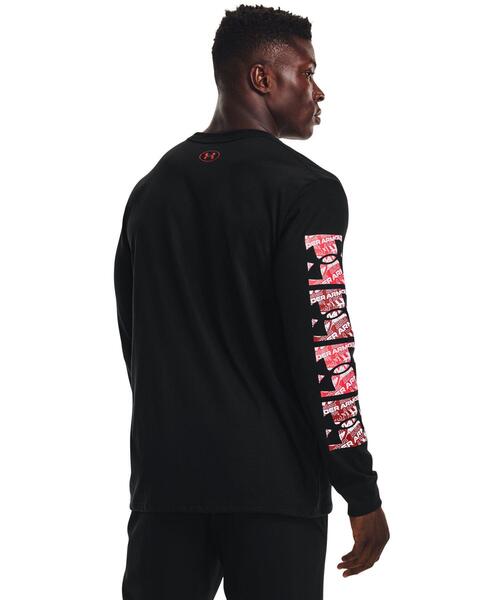 UNDER ARMOUR（アンダーアーマー）の「UAロングスリーブ Tシャツ シンボル プリント（トレーニング/メンズ）（Tシャツ/カットソー・メンズ・ブラック/ホワイト・3XL/XXL/S/M/L/XL）」の8枚目の写真