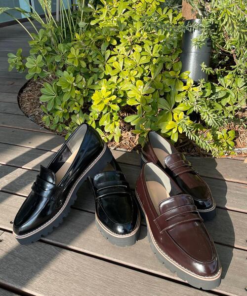 DRESKIP(ドレスキップ)の「◆厚底ピ-スロ-ファ-(その他シューズ・レディース・ブラック/ブラウン系・35/45)」の3枚目の写真