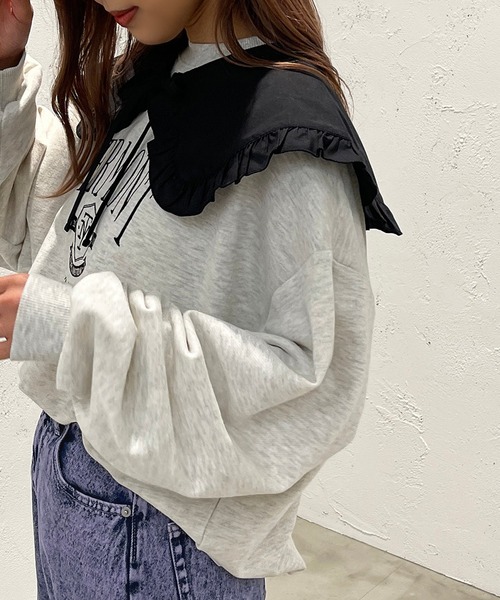 apres jour mignon(アプレジュールミニョン)の「アソート付け襟スウェット【ZOZOTOWN限定アイテム】(スウェット・レディース・ナチュラル/ブラック/オフホワイト・フリー/X-LARGE)」の3枚目の写真