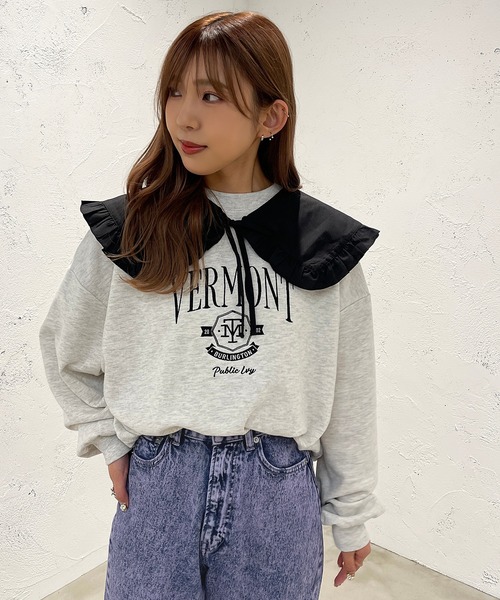 セール】アソート付け襟スウェット【ZOZOTOWN限定アイテム