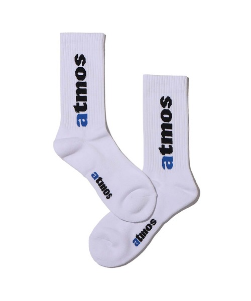 atmos pink（アトモスピンク）の「atmos JACQUARD LOGO SOCKS / アトモス ジャカード ロゴ ソックス（ソックス/靴下・メンズ・ホワイト/ブラック・26-28cm）」の13枚目の写真