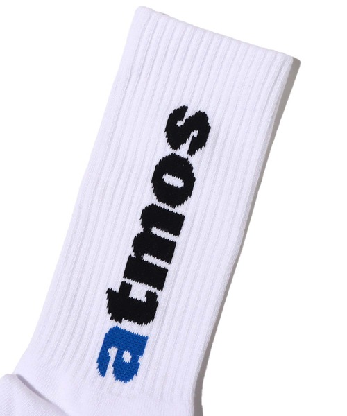 atmos pink（アトモスピンク）の「atmos JACQUARD LOGO SOCKS / アトモス ジャカード ロゴ ソックス（ソックス/靴下・メンズ・ホワイト/ブラック・26-28cm）」の10枚目の写真