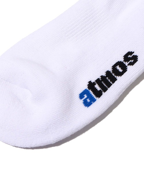 atmos pink（アトモスピンク）の「atmos JACQUARD LOGO SOCKS / アトモス ジャカード ロゴ ソックス（ソックス/靴下・メンズ・ホワイト/ブラック・26-28cm）」の7枚目の写真