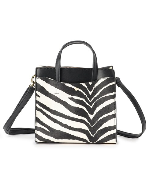 DRESKIP（ドレスキップ）の「◆スクエア仕切りミニショルダー（ショルダーバッグ・レディース・グレー/ブラック系4/アイボリー・00）」の3枚目の写真