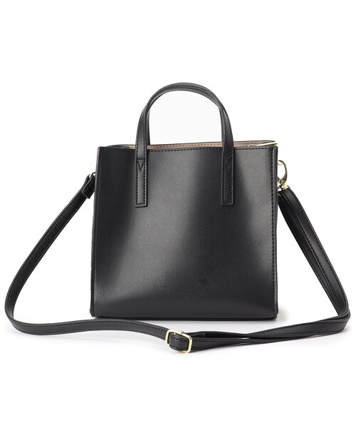 DRESKIP（ドレスキップ）の「◆スクエア仕切りミニショルダー（ショルダーバッグ・レディース・グレー/ブラック系4/アイボリー・00）」の7枚目の写真