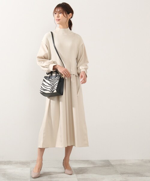 DRESKIP（ドレスキップ）の「◆スクエア仕切りミニショルダー（ショルダーバッグ・レディース・グレー/ブラック系4/アイボリー・00）」の14枚目の写真