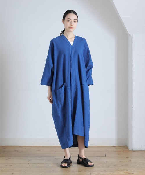 Plantation（プランテーション）の「PAPERカルゼ / ワンピース / (O)（ワンピース・レディース・ホワイト/ブラック/ベージュ/ブルー・M size）」の5枚目の写真