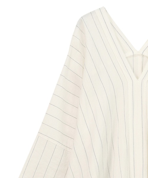 Plantation（プランテーション）の「PAPERカルゼ / ワンピース / (O)（ワンピース・レディース・ホワイト/ブラック/ベージュ/ブルー・M size）」の12枚目の写真