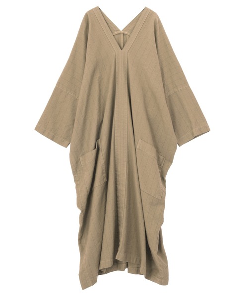 Plantation（プランテーション）の「PAPERカルゼ / ワンピース / (O)（ワンピース・レディース・ホワイト/ブラック/ベージュ/ブルー・M size）」の15枚目の写真