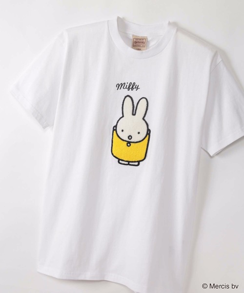 Miffy（ ミッフィー）の「【OUTDOOR PRODUCTS/アウトドアプロダクツ】【MIFFY/ミッフィー】 オリジナルデザインTシャツ（Tシャツ/カットソー・メンズ・ピンク系その他/その他2/ホワイト/ダークグリーン/アイボリー/ホワイト系その他/その他1/ベージュ・LARGE/MEDIUM/SMALL）」の3枚目の写真