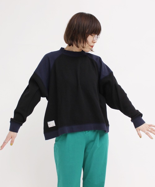 I am I in fact...（アイアムアイインファクト）の「BEAR PATCH  waffle プルオーバー（Tシャツ/カットソー・レディース・ホワイト/ブラック/カーキ・FREE）」の14枚目の写真