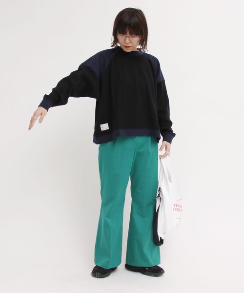 I am I in fact...（アイアムアイインファクト）の「BEAR PATCH  waffle プルオーバー（Tシャツ/カットソー・レディース・ホワイト/ブラック/カーキ・FREE）」の19枚目の写真