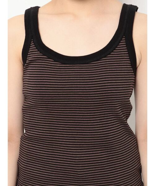 Ungrid（アングリッド）の「Miller別注 ランダムテレコタンクトップ（タンクトップ・レディース・ブラウン/ライム/オレンジ・FREE）」の11枚目の写真